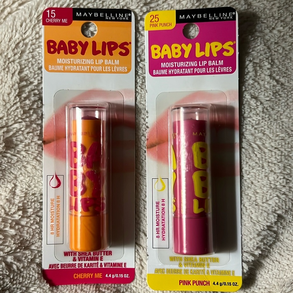 3/$15 SET OF 2 MAYBELLINE BABY LIPS